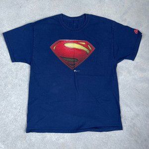 5/$50🎄 Vintage Superman Graphitti T Shirt - Navy Size L